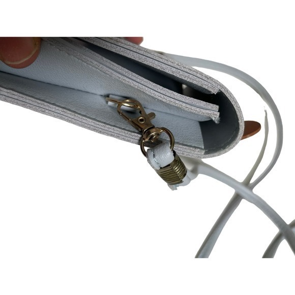 EUC Cat Lanyard Crossbody Light Grey w/ Brown & Black Ears & Squishmallow Charm - Picture 10 of 10